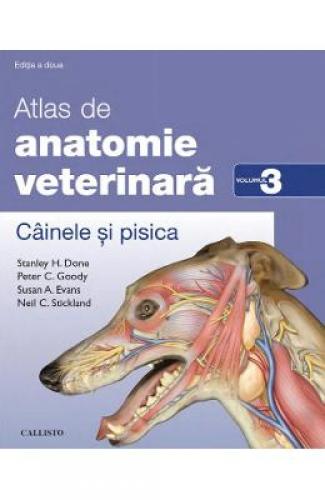 Atlas de anatomie veterinara Vol3: Cainele si pisica - Stanley H Done - Peter C Goody - Carti Medicina - Medicina Veterinara