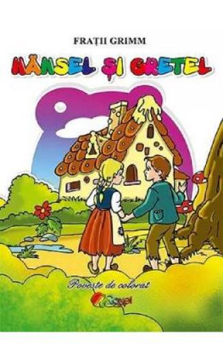 Hansel si Gretel Carte de colorat 3 - Carti pentru copii - Carti de colorat