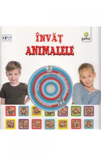 Invat animalele (contine CD cu jocuri) - Carti pentru copii - Carti cu CD